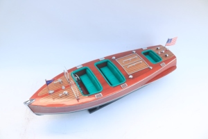 Maqueta de Velero de Madera Hecha a Mano CHRIS CRAFT, Decoración de Mesa Independiente con Temática Oceánica, Coleccionable de Arte Antiguo Personalizado - Product Image 3