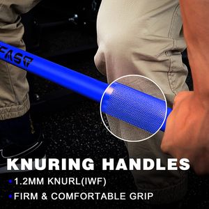 Barra de Pesas Olímpica de Cromo Sólido de 7.2 Pies y 2 Pulgadas para Discos Olímpicos, Barra de Curl de 5 Pies para Entrenamiento Físico, Barra de Levantamiento de Pesas para Gimnasio en Casa - Product Image 2