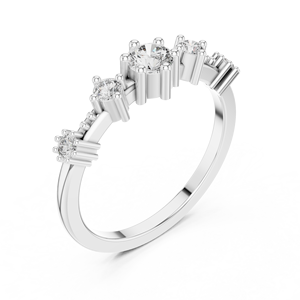 Anillo Minimalista con Diamante Cultivado en Laboratorio, Oro Amarillo de 18 Quilates, Corte Brillante, Chapado en Rodio, para Compromiso, Fiesta, Boda, Regalo, Uso Diario - Product Image 5