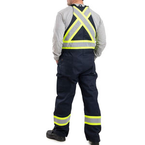 Overoles de Seguridad Reflectantes de Alta Visibilidad Personalizados 2025, Overoles de Trabajo de Poliéster para Electricistas y Construcción - Product Image 3