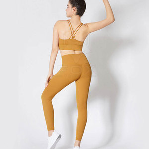 Ensemble de yoga pour femmes de haute qualité, sur mesure, solide, imperméable, 2 pièces, vente en gros, best-seller, service OEM - Product Image 3