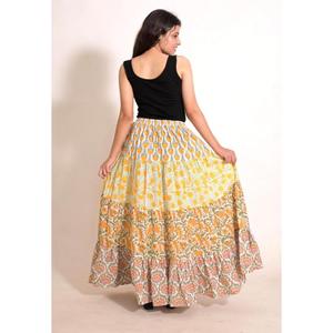 Cotton <b>Patchwork</b> Long Maxi <b>Skirt</b> Handmade Festival <b>Skirt</b> for Women Indian Clothing - Product Image 3
