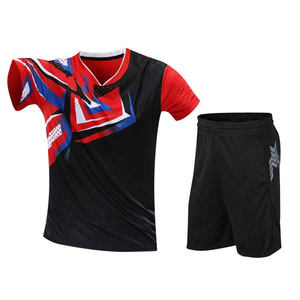 Uniforme de Tenis para Hombre, Última Moda, Corte Cómodo, Cuello en V, Manga Corta, Color Personalizado, Logotipo Frontal, Secado Rápido, Alta Calidad - Product Image 3