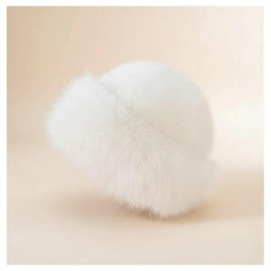 SIDDIQUI HOSINEX Nouveau 2024 Chapeau Bob Femme Adulte en Fausse Fourrure Unie Laminée Décontracté Doux Sans Couture Effet Délavé Déchiré Hiver Chaud avec Nœud - Product Image 4