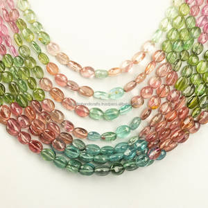 Elegante collar de cuentas de vidrio hecho a mano con colores llamativos y acabado liso para bodas, fiestas y regalos - Product Image 2