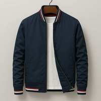 Blouson bomber unisexe pour femme, couleur unie, fin, coupe-vent, col montant, fermeture éclair, vêtement décontracté d'été, matière polyester