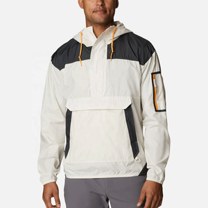 Men's Pullover Anorak Windbreaker <b>Jacket</b> Waterproof Lightweight Outdoor Hiking Hooded Windproof Sportswear Half-Zip Casual Coat - Product Image 1