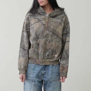 Sudadera con Capucha Holgada de Camuflaje Estilo Y2K Retro Urbano Hip Hop para Hombre y Mujer, Venta al Por Mayor Europea y Americana Premium - Product Image 5