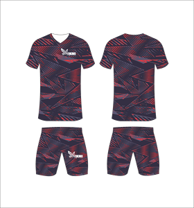 Conjunto de Uniforme de Fútbol Sublimado Personalizado, Transpirable, Cuello en V para Hombre, Equipación de Fútbol con Estampado Completo, Ropa Deportiva para Entrenamiento de Alto Rendimiento - Product Image 1