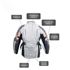 Chaqueta de Motociclismo de Manga Larga, Transpirable, Estampada, de Cordura de Alta Calidad, Unisex, para Invierno y Verano, Resistente al Viento y al Agua, para Aventura - Product Image 2