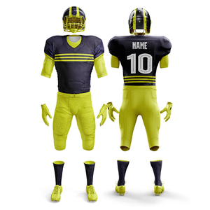 Uniforme de football américain en gros à prix abordable, personnalisation complète, faible MOQ, ensemble en tissus 100 % polyester maille et scuba - Product Image 5