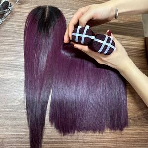 Extensions de cheveux naturels en gros, lots de cheveux vierges vietnamiens avec closure en dentelle, perruques sans colle, style lace front et lace frontal - Product Image 2