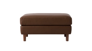 Taburete otomano de cuero de pie nórdico elegante de lujo moderno patas de madera inoxidable taburete otomano pequeño de madera de terciopelo cuadrado redondo - Product Image 4