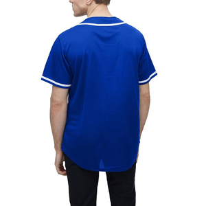 เสื้อเบสบอลทรงแอธเลติก ผ้าเนื้อนุ่ม ระบายอากาศได้ดี แขนสั้น ติดกระดุมเต็มตัว ทนทาน สวมใส่สบาย เหมาะสำหรับกิจกรรมกลางแจ้ง - Product Image 2