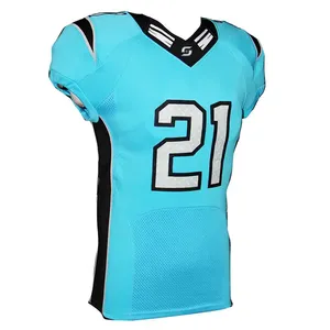 Camiseta de Fútbol Americano Roja y Blanca Personalizada, Uniforme de Equipo Personalizado, Ropa Deportiva Transpirable de Malla para Hombre y Mujer - Product Image 1