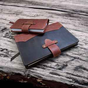 Couverture de carnet en cuir véritable de qualité supérieure, étui rechargeable pour journal, porte-carnet d'écriture, article cadeau NBC-0066 - Product Image 6