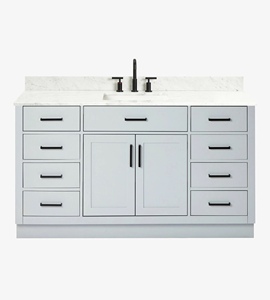 Private Label Timothy 61 Inch Bathroom <b>Vanity</b> Cabinet Single Sink Cabinet Only 5 Finish Options OEM Vietnam Manufacturer - Product Image 1