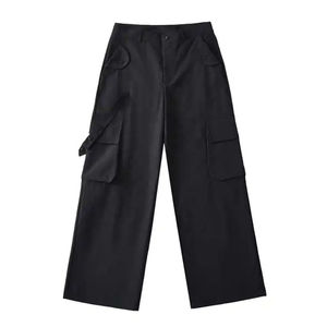 Pantalon cargo évasé coupe-vent pour femmes dans un style unique Plus Size Nouvelle arrivée Pantalon jean pour femmes à bas prix - Product Image 4