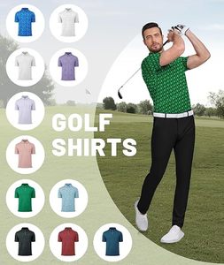 Chemises pour hommes respirantes et anti-plis, en jersey de coton, avec logo personnalisé, impression numérique, pour le golf, fabricant OEM en gros - Product Image 6