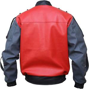 Chaqueta de Invierno Premium para Hombre, de Cuero Genuino, con Tela de Lona, Impermeable, Anti-UV, Transpirable, Estilo Vintage, con Logotipo Frontal, Hecha en Pakistán - Product Image 2