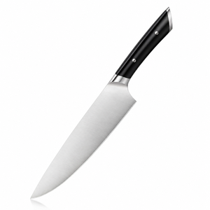 Couteau de chef artisanal en acier inoxydable avec manche en résine et étui en cuir, couteau d'extérieur - Product Image 6