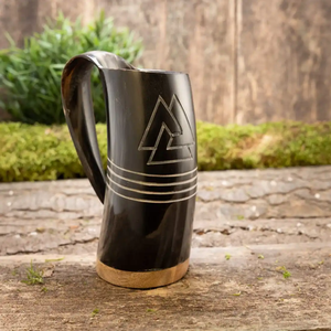 Jarra de Cerveza Vikinga Hecha a Mano, Ecológica, Estilo Vintage Medieval, para Bar, Restaurante, Viajes y Fiestas, Personalizable - Product Image 3
