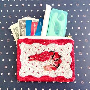 Monedero de cuentas de moda, bolsa de cuentas bordada a mano, monedero de cuentas de diseñador, bolsa de cuentas con cuentas de semillas para el día del partido, bolsos de noche - Product Image 4