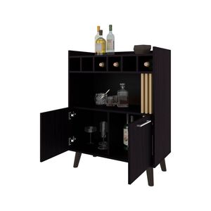 Mobile Bar per Conservazione e Esposizione Vini in Legno Wengé - Product Image 5
