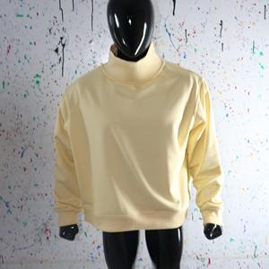 Sweat-shirt à col montant 100% coton avec broderie appliquée, col large, URBAN PRODUCTIONS - Product Image 1