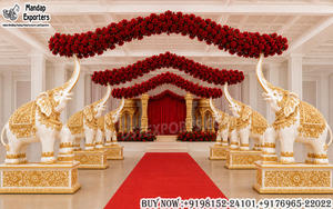 Statue d'éléphant en Fiber de carbone, décoration pour mariage, superbe, indien - Product Image 2