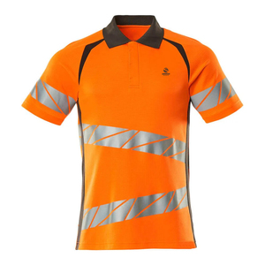 เสื้อโปโลสะท้อนแสง OEM คุณภาพสูงสำหรับผู้ชาย แขนสั้น เสื้อโปโลนิรภัยสะท้อนแสง - Product Image 1