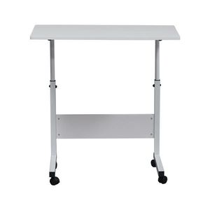 Tavolino da Caffè Rettangolare Bianco Convertibile e Rimovibile con Ripiano in Truciolato P2 da 15 mm e Struttura in Acciaio, con Vano Contenitore per Uso Domestico - Product Image 2