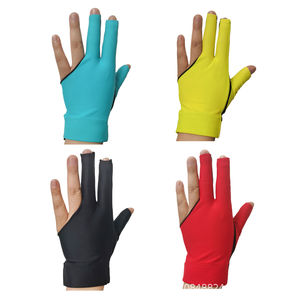Gants de billard respirants en Lycra de qualité supérieure pour hommes et femmes, main droite/gauche, 3 doigts, fabriqués en usine, prix de gros - Product Image 6