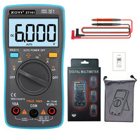ZOYI ZT-101 Multimeter Digital Saku 4 Digit Presisi Tinggi 6000 Hitungan Otomatis Rentang 0-1000V/0-10A Kapasitansi