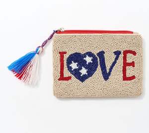 Porte-monnaie coloré à perles, design unique, mini portefeuille fait main à prix avantageux - Product Image 3