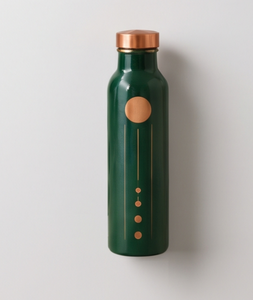 Premium Ayurvedic Enamel Painted Copper Water <b>Bottle</b> Artistic Astronomy Motif Design Leakproof Metal <b>Sports</b> <b>Bottle</b> Manufacturer - Product Image 1