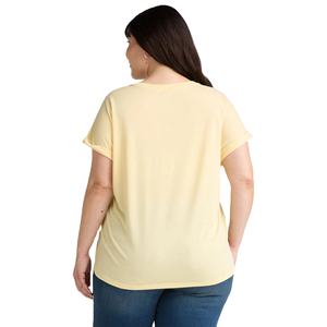 T-shirts décontractés à manches courtes pour femmes, coupe ajustée, confortable, col rond, imprimé, design grande taille, lettrage personnalisé, t-shirts imprimés - Product Image 6