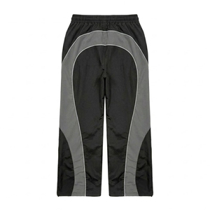 Wholesales Custom Logo Grey Black High Quality Men's Nylon <b>Wind</b> <b>Breaker</b> Trousers Sets For Summer Wear Men Set Streetwear Jackets - Product Image 5