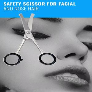 Stainless Steel Cuticle Trimmer Scissors Rubber Handles Hole Sharp Tip Straight Blade Durable Beauty <b>Tool</b> <b>Nail</b> Art - Product Image 4
