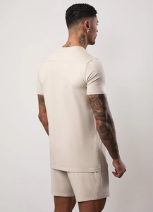 Ensembles d'été pour hommes : T-shirts et shorts amples, ensembles deux pièces respirants en coton décontracté pour homme - Product Image 3