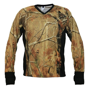 Mens Breathable Paintball Jersey Long Sleeve Lightweight Shooting Shirt <b>Skull</b> Camo Print Sportswear for Outdoor Team Game - Product Image 3