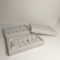 Coffret Cadeau de Luxe Personnalisé pour 10 Vernis à Ongles en Gel, Boîte en Carton Vide avec Gaufrage, Lamination Mate et Doublure Éponge - 10 Pièces, Lot de 10