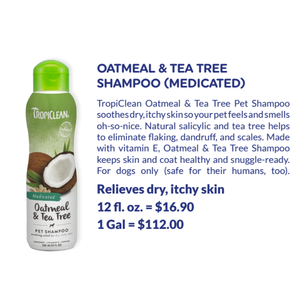 Champú y Acondicionador 2 en 1 TropiClean de Avena y Árbol de Té para Mascotas, Avena 12 - Product Image 3