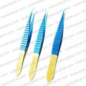 Forceps professionnels en titane bleu pour implantation capillaire, ensemble de 3 pièces, instruments de greffe de cheveux - Product Image 6