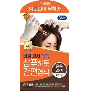 Elatin ES 60g Shampoo marrone scuro facile da tingere il colore dei capelli prodotto - Product Image 1