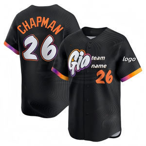 Maillot de baseball/softball personnalisé des Giants de San Francisco, court, uni, en mesh, uniforme USA, fabriqué en polyester, matière par sublimation, séchage rapide - Product Image 5