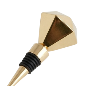 Bouchon de bouteille de vin en métal plaqué or de taille moyenne, bouchons de vin personnalisés en acier inoxydable faits à la main - Product Image 3