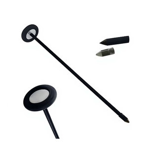 Marteau de réflexes neurologiques noir, 9 pouces, manche court en plastique, outil d'examen médical diagnostique, test de réflexes tendineux - Product Image 1