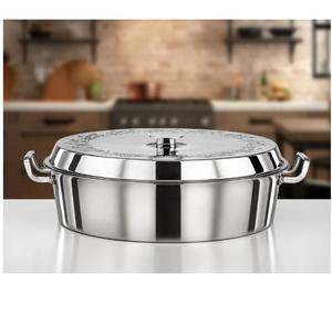 Plato para Hot Pot Cuadrado de Acero Inoxidable Plateado de la Mejor Calidad con Tapa y Soporte, Perfecto para Decoración del Hogar, Restaurantes, Hoteles y Eventos - Product Image 4