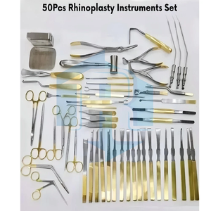 Ensemble d'instruments de rhinoplastie de 50 pièces, outils chirurgicaux pour le nez et la chirurgie plastique, kit d'instruments de chirurgie nasale en acier inoxydable - Product Image 2